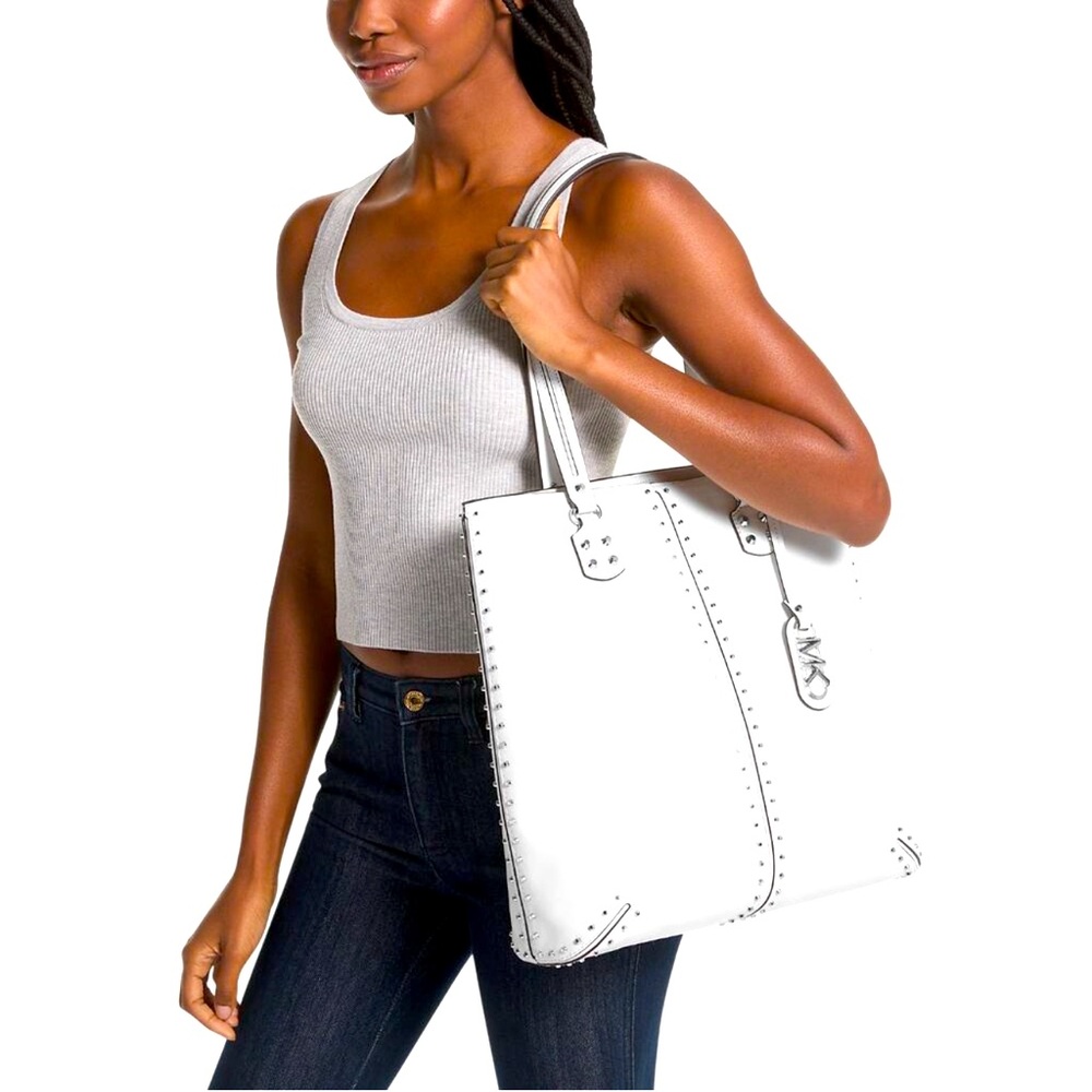 Michael Kors Astor Large Studded Leather